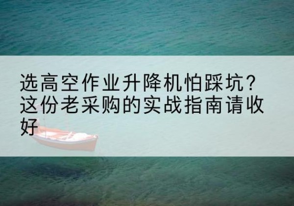 东宝高空作业升降机厂家推荐-选高空作业升降机怕踩坑？这份老采购的实战指南请收好